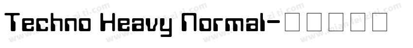 Techno Heavy Normal字体转换